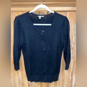 ** SOLD ** Halogen Black button cardigan, size MP